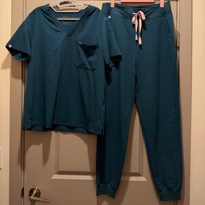 FIGS Caribbean Blue – Catarina (XL) & HW Zamora (L Tall)